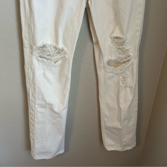 Citizens of Humanity Straight Leg Distressed Eva High Rise Baggy Jeans White, 27 - Picture 6 of 13